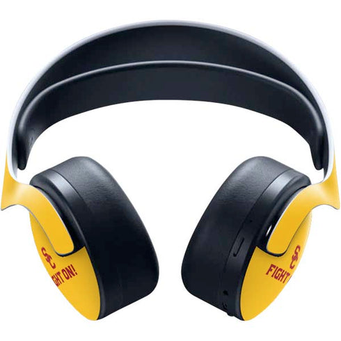 University of Southern California USC Fight On Gold PULSE 3D Wireless Headset for PS5 Skin