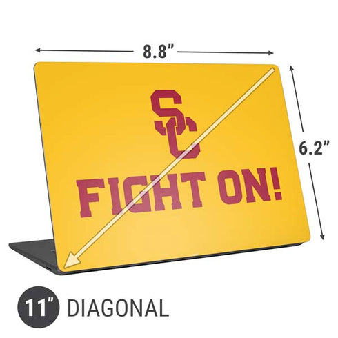 University of Southern California USC Fight On Gold Universal Laptop 11in (8.8 x 6.2in) Skin