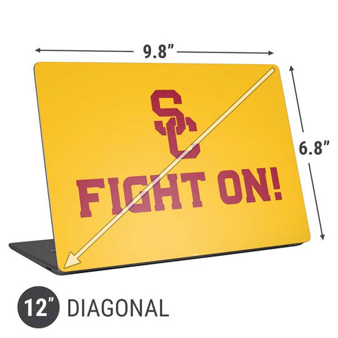 University of Southern California USC Fight On Gold Universal Laptop 12in (9.8 x 6.8in) Skin
