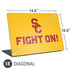 University of Southern California USC Fight On Gold Universal Laptop 18in (14.6 x 10.6in) Skin