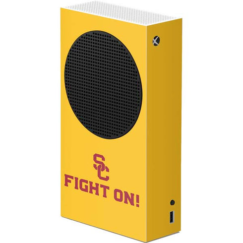 University of Southern California USC Fight On Gold Xbox Series S Console Skin