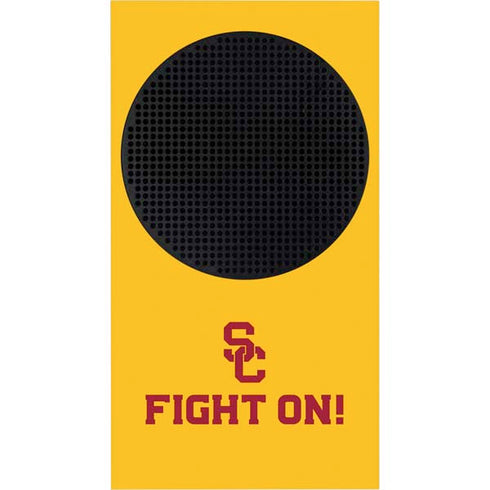 University of Southern California USC Fight On Gold Xbox Series S Console Skin