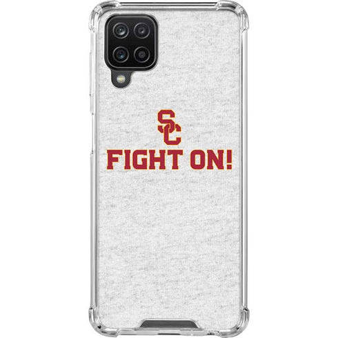 University of Southern California USC Fight On Grey Galaxy A12 Clear Case