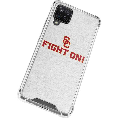 University of Southern California USC Fight On Grey Galaxy A12 Clear Case