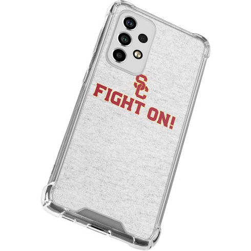University of Southern California USC Fight On Grey Galaxy A53 5G Clear Case
