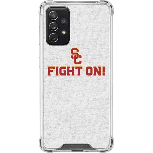University of Southern California USC Fight On Grey Galaxy A72 5G Clear Case