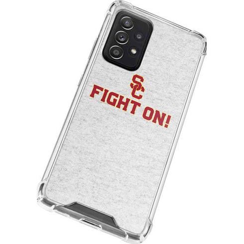 University of Southern California USC Fight On Grey Galaxy A72 5G Clear Case
