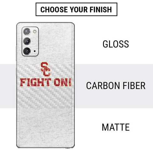 University of Southern California USC Fight On Grey Galaxy Note20 5G Skin