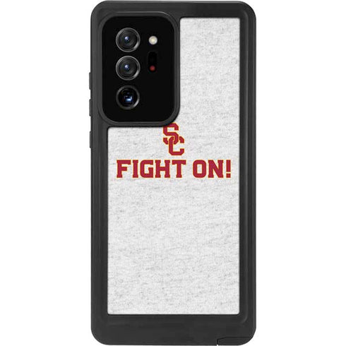 University of Southern California USC Fight On Grey Galaxy Note20 Ultra 5G Waterproof Case