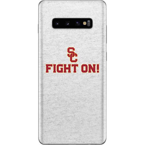 University of Southern California USC Fight On Grey Galaxy S10 Plus Skin