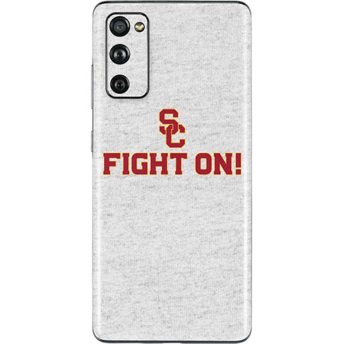 University of Southern California USC Fight On Grey Galaxy S20 Fan Edition Skin