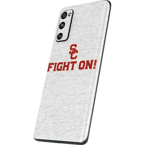 University of Southern California USC Fight On Grey Galaxy S20 Fan Edition Skin