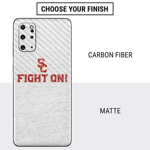 University of Southern California USC Fight On Grey Galaxy S20 Plus Skin