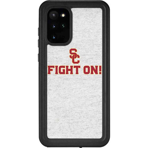 University of Southern California USC Fight On Grey Galaxy S20 Plus Waterproof Case