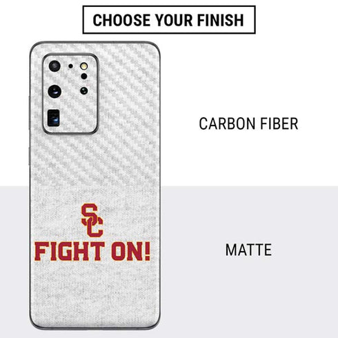 University of Southern California USC Fight On Grey Galaxy S20 Ultra 5G Skin