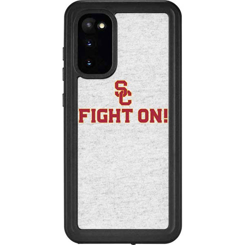 University of Southern California USC Fight On Grey Galaxy S20 Waterproof Case
