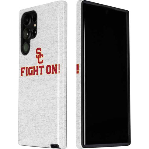 University of Southern California USC Fight On Grey Galaxy S22 Ultra Pro Case
