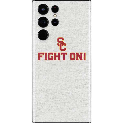 University of Southern California USC Fight On Grey Galaxy S22 Ultra Skin