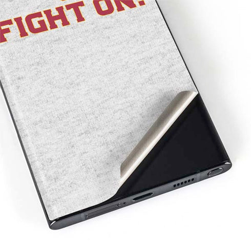 University of Southern California USC Fight On Grey Galaxy S22 Ultra Skin