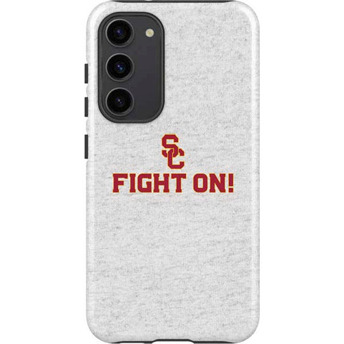 University of Southern California USC Fight On Grey Galaxy S23 Plus Pro Case