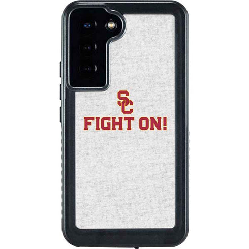 University of Southern California USC Fight On Grey Galaxy S23 Plus Waterproof Case