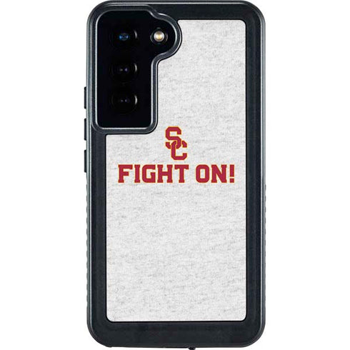 University of Southern California USC Fight On Grey Galaxy S23 Waterproof Case