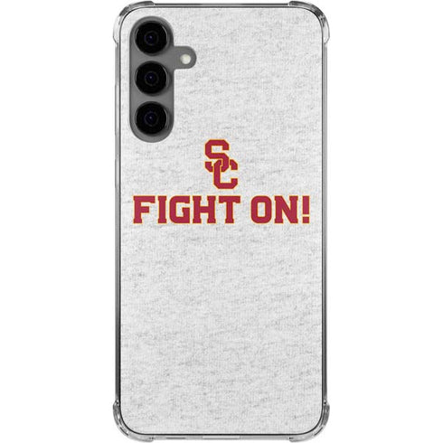 University of Southern California USC Fight On Grey Galaxy S24 Plus Clear Case