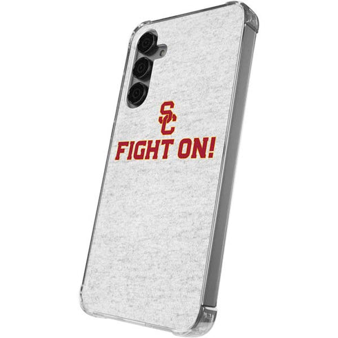 University of Southern California USC Fight On Grey Galaxy S24 Plus Clear Case