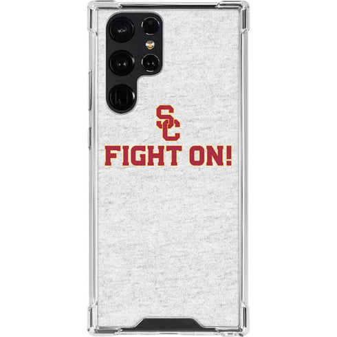University of Southern California USC Fight On Grey Galaxy S24 Ultra Clear Case