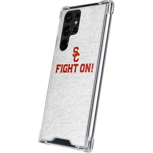 University of Southern California USC Fight On Grey Galaxy S24 Ultra Clear Case