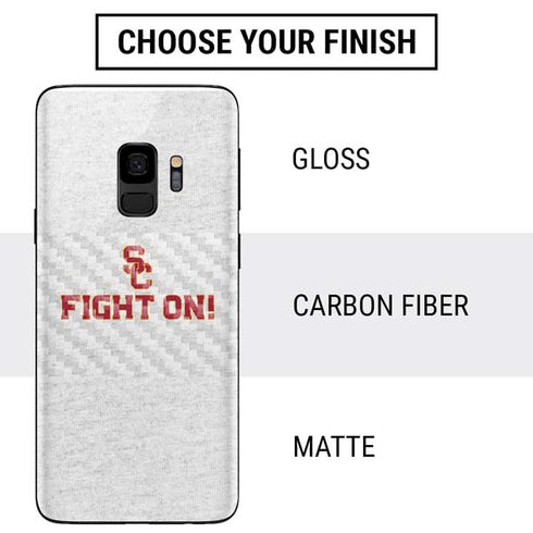 University of Southern California USC Fight On Grey Galaxy S9 Skin