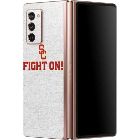 University of Southern California USC Fight On Grey Galaxy Z Fold2 5G Skin