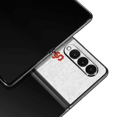 University of Southern California USC Fight On Grey Galaxy Z Fold3 5G Skin