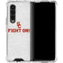 University of Southern California USC Fight On Grey Galaxy Z Fold4 5G Clear Case