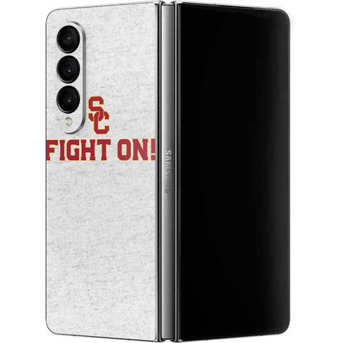 University of Southern California USC Fight On Grey Galaxy Z Fold4 5G Skin