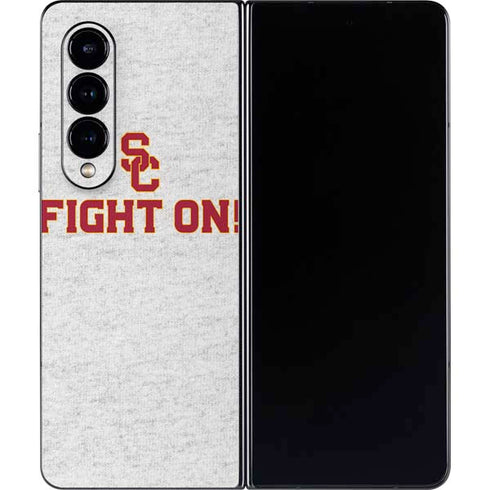 University of Southern California USC Fight On Grey Galaxy Z Fold4 5G Skin