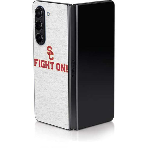 University of Southern California USC Fight On Grey Galaxy Z Fold5 5G Skin
