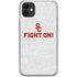 University of Southern California USC Fight On Grey iPhone 11 Clear Case