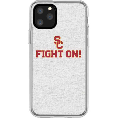 University of Southern California USC Fight On Grey iPhone 11 Pro Clear Case