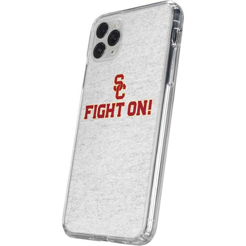 University of Southern California USC Fight On Grey iPhone 11 Pro Clear Case