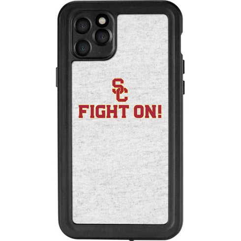University of Southern California USC Fight On Grey iPhone 11 Pro Max Waterproof Case