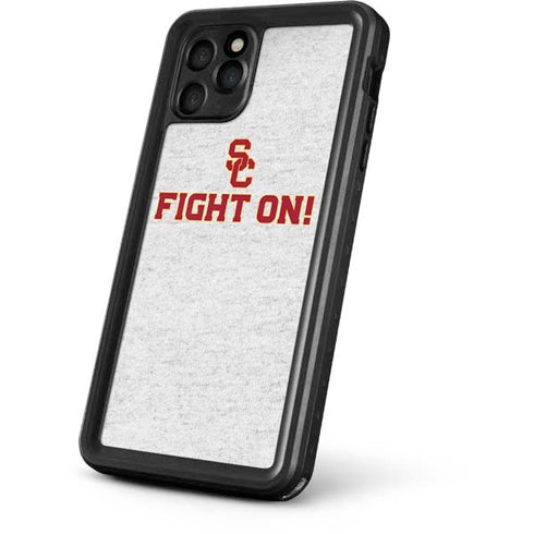 University of Southern California USC Fight On Grey iPhone 11 Pro Waterproof Case