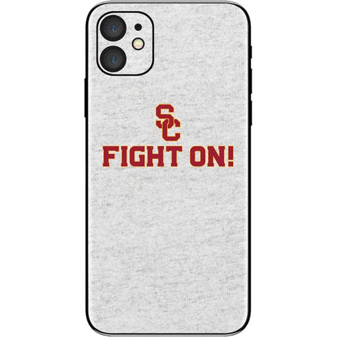 University of Southern California USC Fight On Grey iPhone 11 Skin