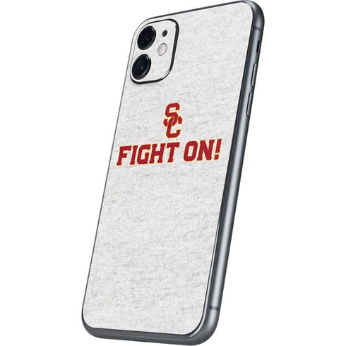 University of Southern California USC Fight On Grey iPhone 11 Skin