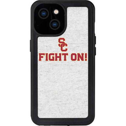 University of Southern California USC Fight On Grey iPhone 13 Mini Waterproof Case