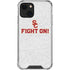 University of Southern California USC Fight On Grey iPhone 14 Clear Case
