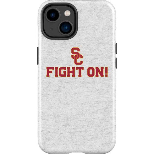 University of Southern California USC Fight On Grey iPhone 15 Plus Impact Case