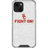 University of Southern California USC Fight On Grey iPhone 14 Plus Clear Case
