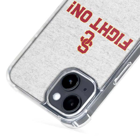 University of Southern California USC Fight On Grey iPhone 15 Plus MagSafe Case