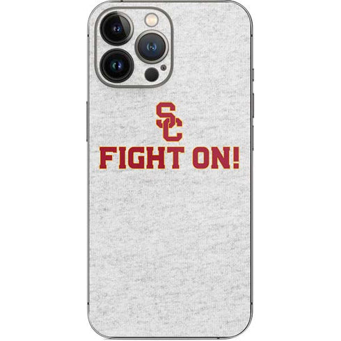 University of Southern California USC Fight On Grey iPhone 14 Pro Max Skin